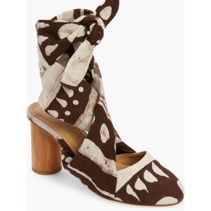 SHEKUDO Print Bow Mule Size 6.5 US